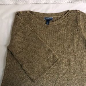 Karen Scott cable knit long sweater